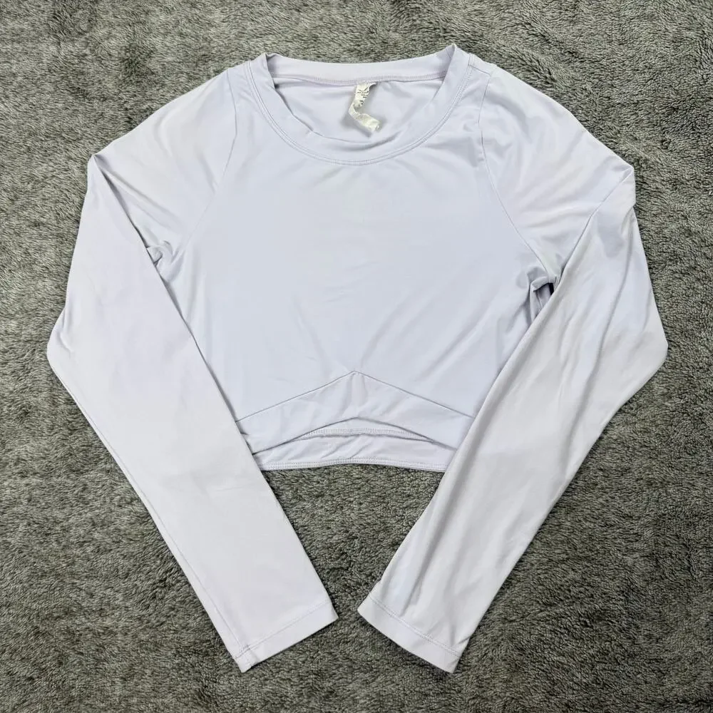 Alphalete Ultrasoft Apex Long Sleeve Women's Large Light Purple